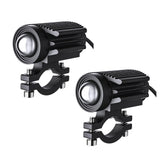 Maxbell 2Pcs Motorcycle Spotlights Professional Black Accessory Aluminum Housing