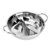 Max Stainless Steel Chinese Hot Pot Dual Site Household Kitchen Cookware 32cm