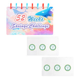 Maxbell 52 Week Saving Challenge Binder for Cash Saving Budget Binder for Girls Boys Color A