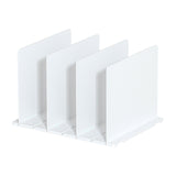 Maxbell Closet Shelf Dividers Partition for Kitchen, Office, Pantry Easily Install White 4 Grid