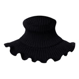 Maxbell Woman Winter Bib Pullover Collar Cover Neck Warmer Scarf Practical Cozy Black