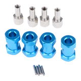Max 12mm Hex Hub 15-25mm Extension Adapter Combiner for RC Crawler Blue -20mm