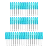 Maxbell 50Pcs 2mm Mini Screwdrivers Set Eyeglass Screwdriver for Toy Repair Sturdy Flat Head