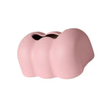 Maxbell Tissue Cover Tissue Storage Boxes Donut Shape for Household Pink