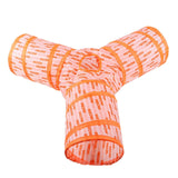 Maxbell Cat Foldable Tunnel Toy for Bunny Kitten Small Animal Play Tunnel Durable Y Shape