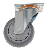 Max Heavy Duty Rubber Swivel Castor Wheels Trolley Furniture Caster 4inch