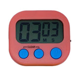 Maxbell Digital Timer LCD Screen Loud Alarm Kitchen Timer for Teachers Office Baking Pink