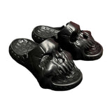 Maxbell EVA Slippers Slide Sandals Cloud Sandal Gifts Adults Stylish for Shower 42-43 Black