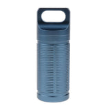 Maxbell Titanium Outdoor Travel Waterproof Mini Pill Case Box Capsule Bottle blue