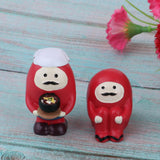 Max 2pcs 1/12 Dollhouse Miniature Dharma People Model Room Desk Top Decor Gift