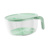 Maxbell Rice Washing Filter Strainer Basket Cleaning Tools for Peas Spinach Potatoes Green L