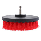 Max Power Scrubber Cleaning Drill Brush Tub Cleaner Red Thick Brush 5inch