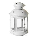 Maxbell Candle Holder Candlestick Windproof Crafts Hanging for Living Room Outdoor White