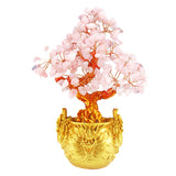 Max Crystal Money Tree Bring Wealth Luck Home Decor Birthday Gift 18cm Pink