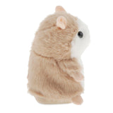 Maxbell 12cm Talking Walking Plush Hamster Kids Interactive Toy Gift Brown