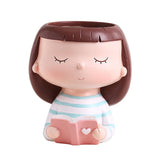 Maxbell Mini Modern Flower Pots Creative Flowerpot for Bonsai Pots Decoration Cactus A