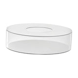 Maxbell Acrylic Cylinder Display Riser Round Tabletop Decoration Base for Birthday D30cmxH10cm