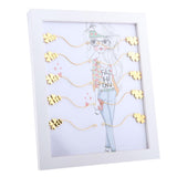 Max Wood Frame False Eyelash Storage Case Lash Extension Organizer Display Stand A Style