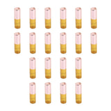Maxbell 20 Pieces Empty Amber Glass Roller Ball Bottles Vials travel Size 3ml