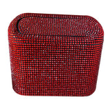 Maxbell Multifuntional Bling Car Trash Can Car Organizer Hanging for Bedroom Red