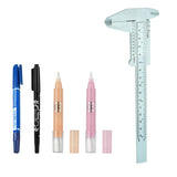 Max Eyebrow Tattoo Marker Pen Magic Eraser Permanent Makeup Ruler Caliper Kit 1#