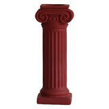 Maxbell Roman Column Aroma Candlestick Candle Holder Stand 4 color 2 size Dark Red L