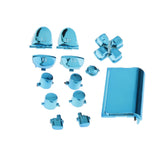 Maxbell Blue-Chrome Plating Buttons Housing and Touchpad for PS4 Controller Shell Protection Easy Install Repair Kit Perfect Fit