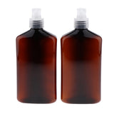Max 2pcs PET Empty Spray Pump Bottle refillable Cosmetic Bottles Clear Pump Head