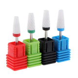 Maxbell Set of 4Pcs Electric Ceramic Nail Drill Bit Manicure Pedicure Grinding Tools