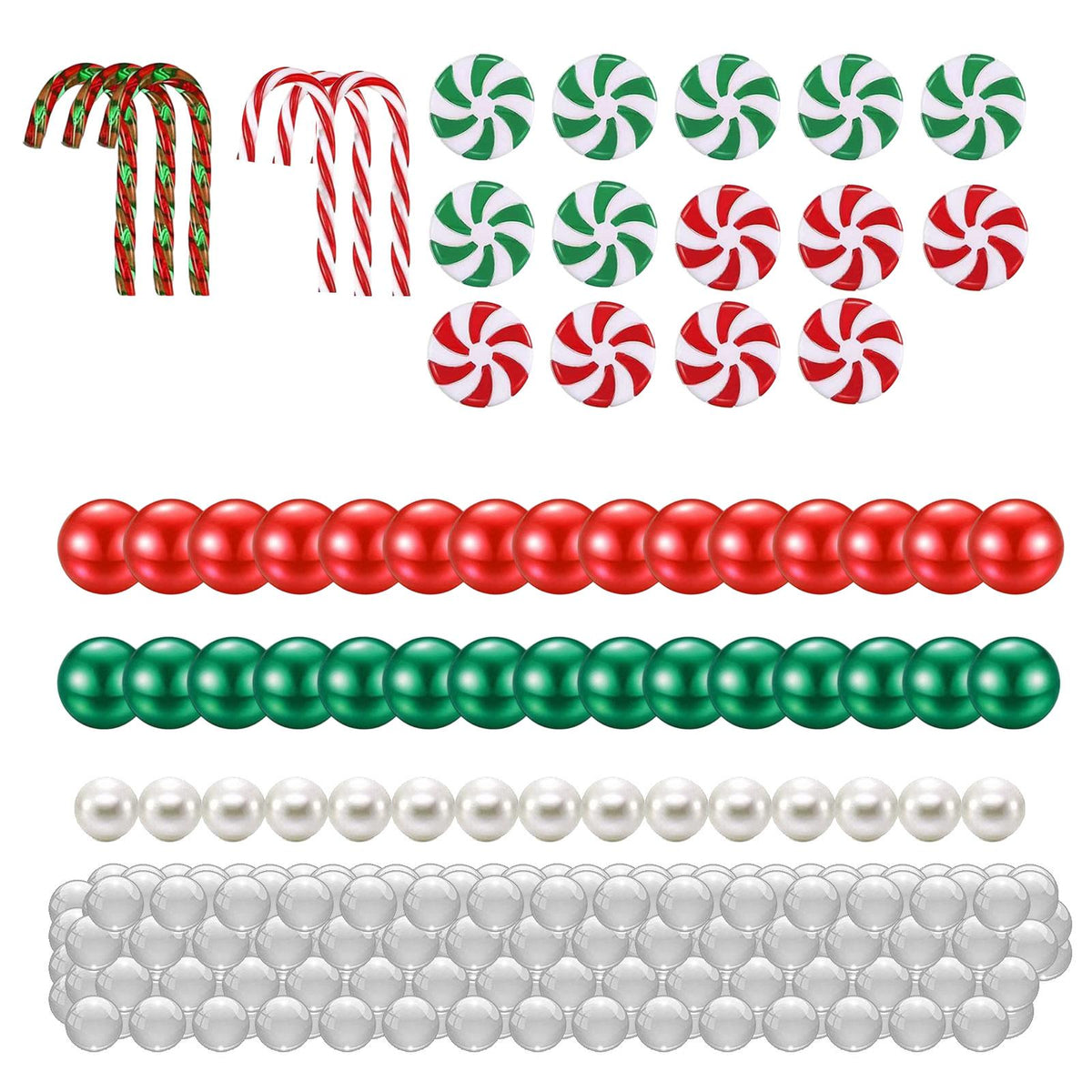 Maxbell Floating Candles Material Cabinet Home DIY Christmas Vase Filler Pearl style B
