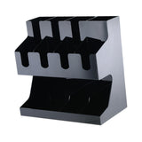 Maxbell Multi Compartments Coffee Cup Lid Organizer Storage Rack Paper Cup Dispenser