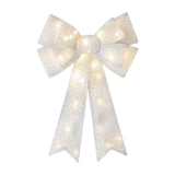 Maxbell Christmas Hanging Charms with Lights Chic Gift for Parties Bedroom Backyard Silver