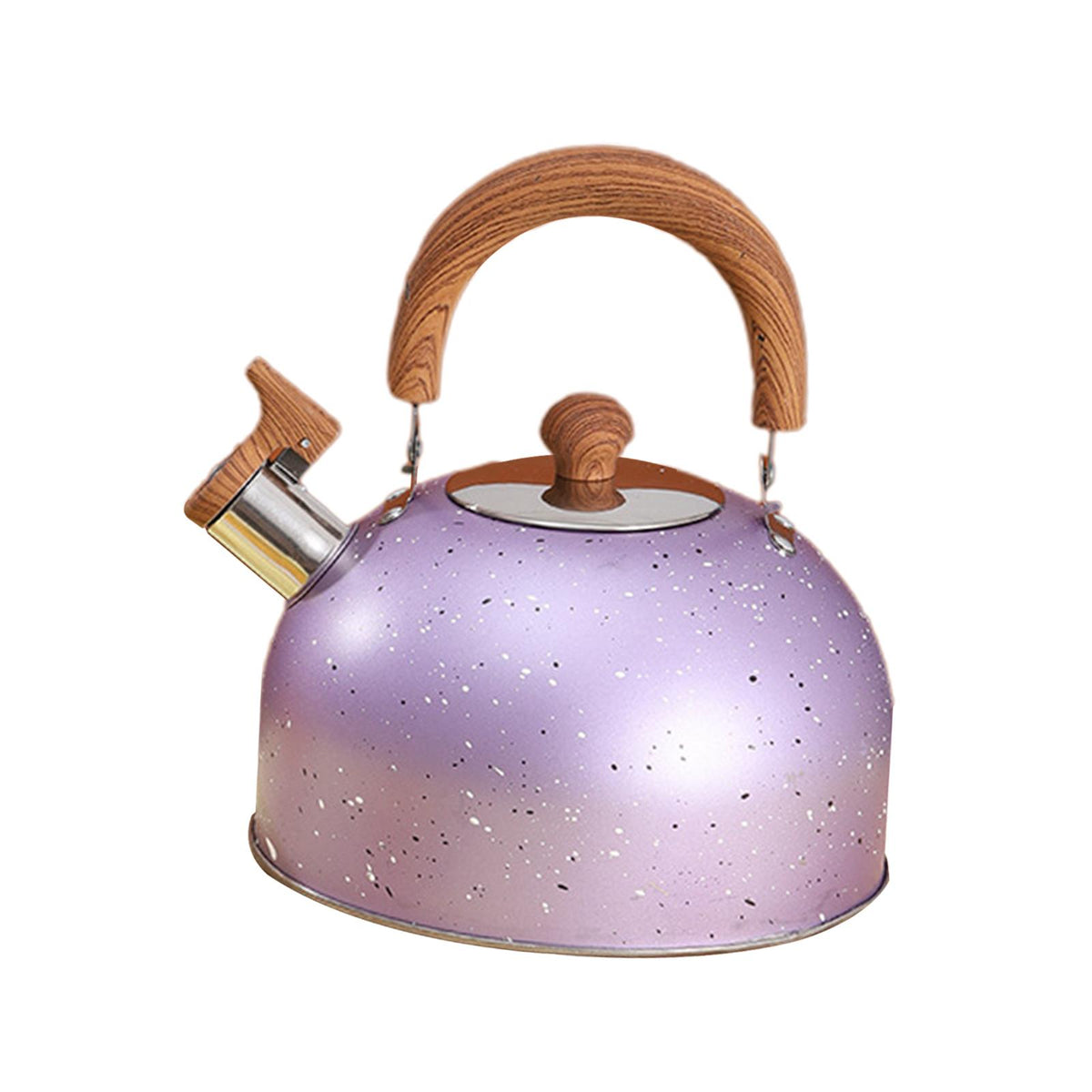 Maxbell 2L Whistling Kettle Cookware Anti Heat Handle Teapot for Induction Cookers Purple