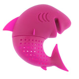 Max Shark Shape Silicone Tea Strainer Filter Tea Infuser Tea Accessories Pink