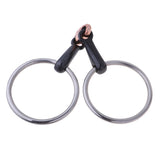Maxbell Copper Link Eggbutt Snaffle Bit Ring Snaffle Bit for Horse 105mm