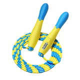 Maxbell Children Soft Beaded Segment Jump Rope Skipping Rope with Counters Portable Blue