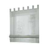 Max Sheer Voile Roman Blinds Curtains for Bedroom Kitchen Balcony Grey-80×155cm