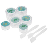 Max 6 Pieces Resuable Travel Sample Bottle Container Makeup Empty Jar Pot Box 4#