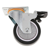 Max PU Swivel Castor Wheels Trolley Furniture Cart Caster with Brake 4inch