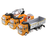 Maxbell Die-cast Alloy Pull Back Engineering Truck Car Model Toy Engineering Vehicle