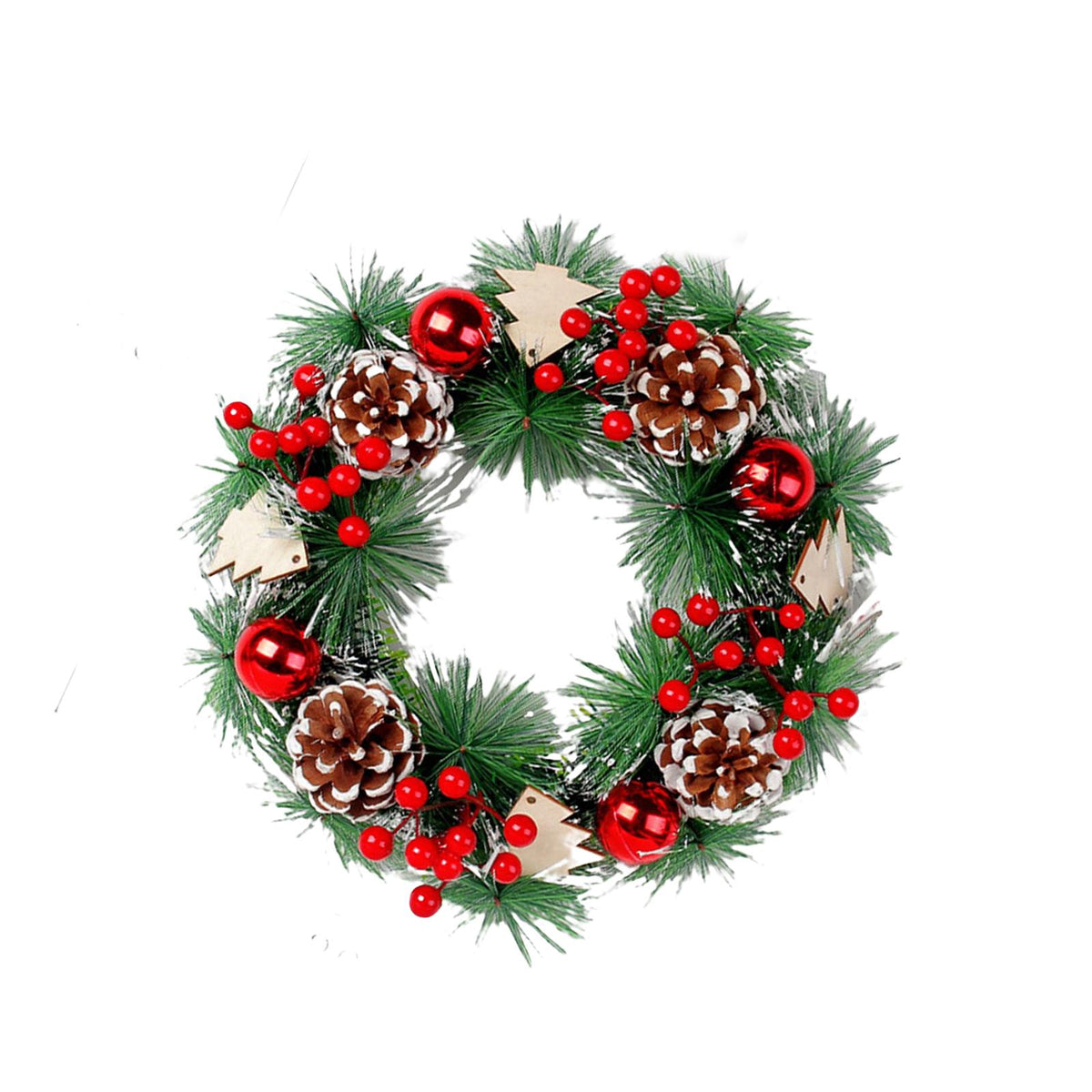 Maxbell 30cm christmas Garland Tabletop Centerpieces for Door Xmas Decor