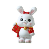Maxbell Rabbit Piggy Bank Figurine Desktop Decoration Resin Rabbit Bunny Figurines Option 1