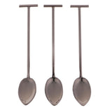 Max Stainless Steel Cocktail Swizzle Sticks Coffee Spoon Bar Tools Black