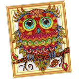 Maxbell 5D DIY Diamond Painting Horse Cross Stitch Embroidery Picture H Owl-30X40CM
