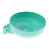 Maxbell Pet Dog Cat Bowl Hang Stationary Cage Bowl Plastic Detachable Dog Bowl Blue