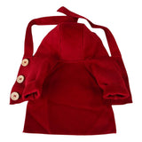 Maxbell Small Dog Winter Warm Clothes Clothing New Year Outfit Apparels Red-M
