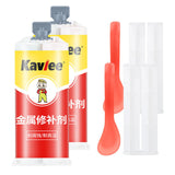 Maxbell Metal Glue Welding Glue High Temperature Resistant for Alloy Steel 2 Bottles