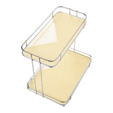 Maxbell Countertop Organizer Multipurpose 2 Tiers Specialty Plates Fruit Cakes Stand Aureate