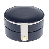 Maxbell Multi-layer PU Leather Portable Jewelry Storage Display Case Box Dark Blue