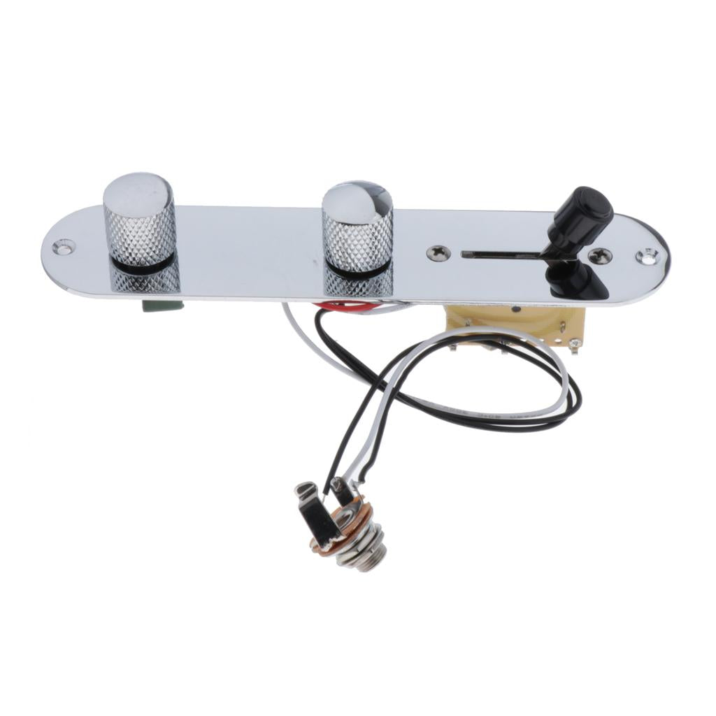 Max 1pc Guitar Pre-wired Control Plates Volume Tone 3 Switch Electric Guitar